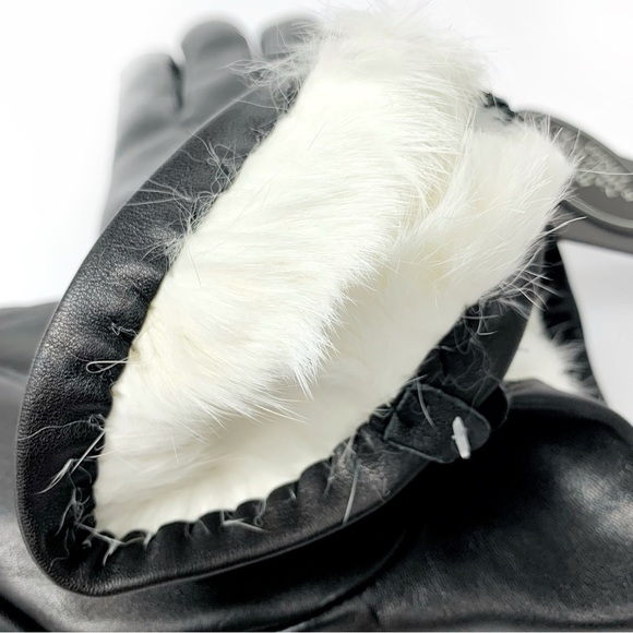 Fownes Leather Fur Lined Gloves Size Small - Picture 14 of 16